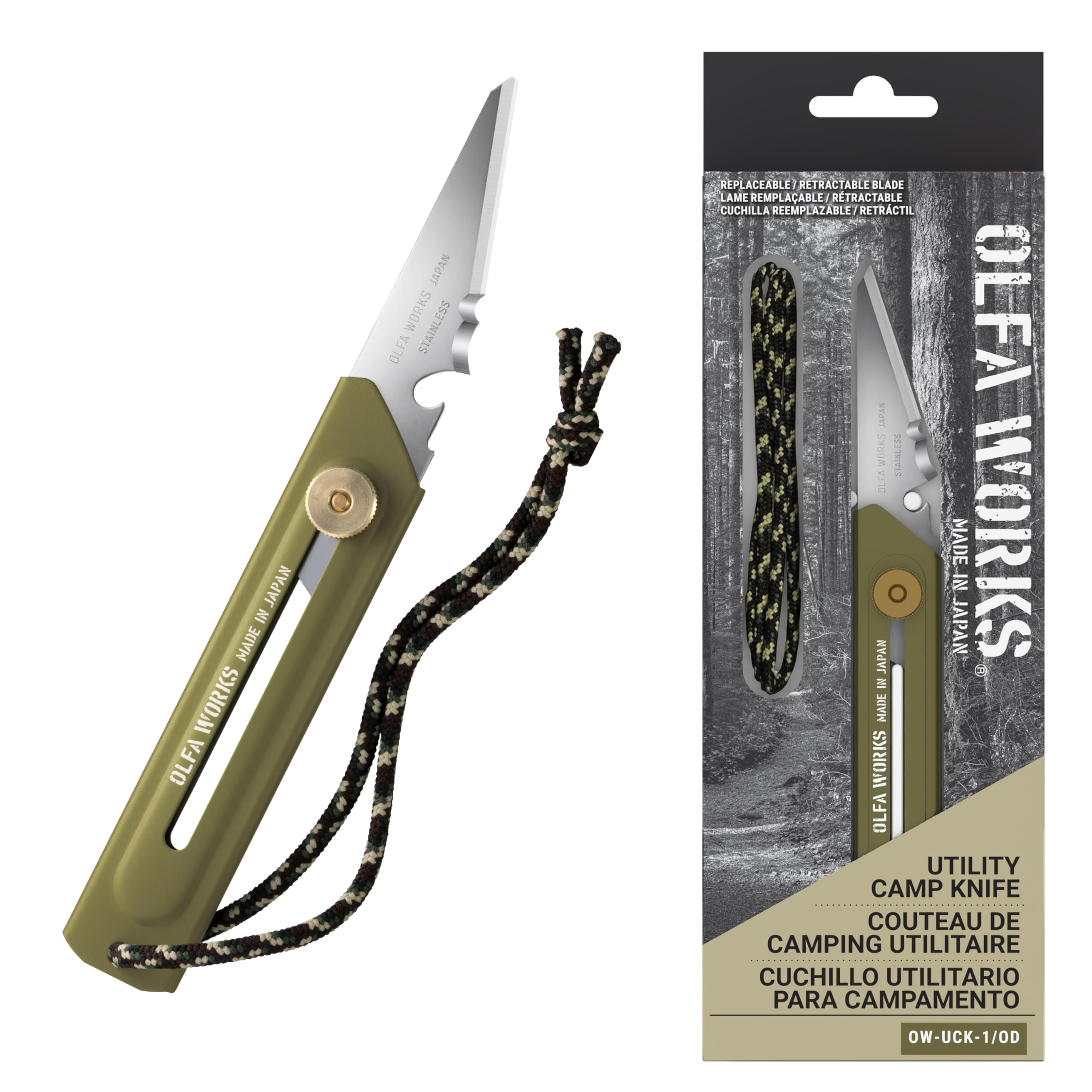 OLFA WORKS OW-UCK-1/SB Utility Camp Knife